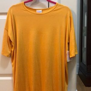 NWT Lularoe yellow Irma tunic size XXS